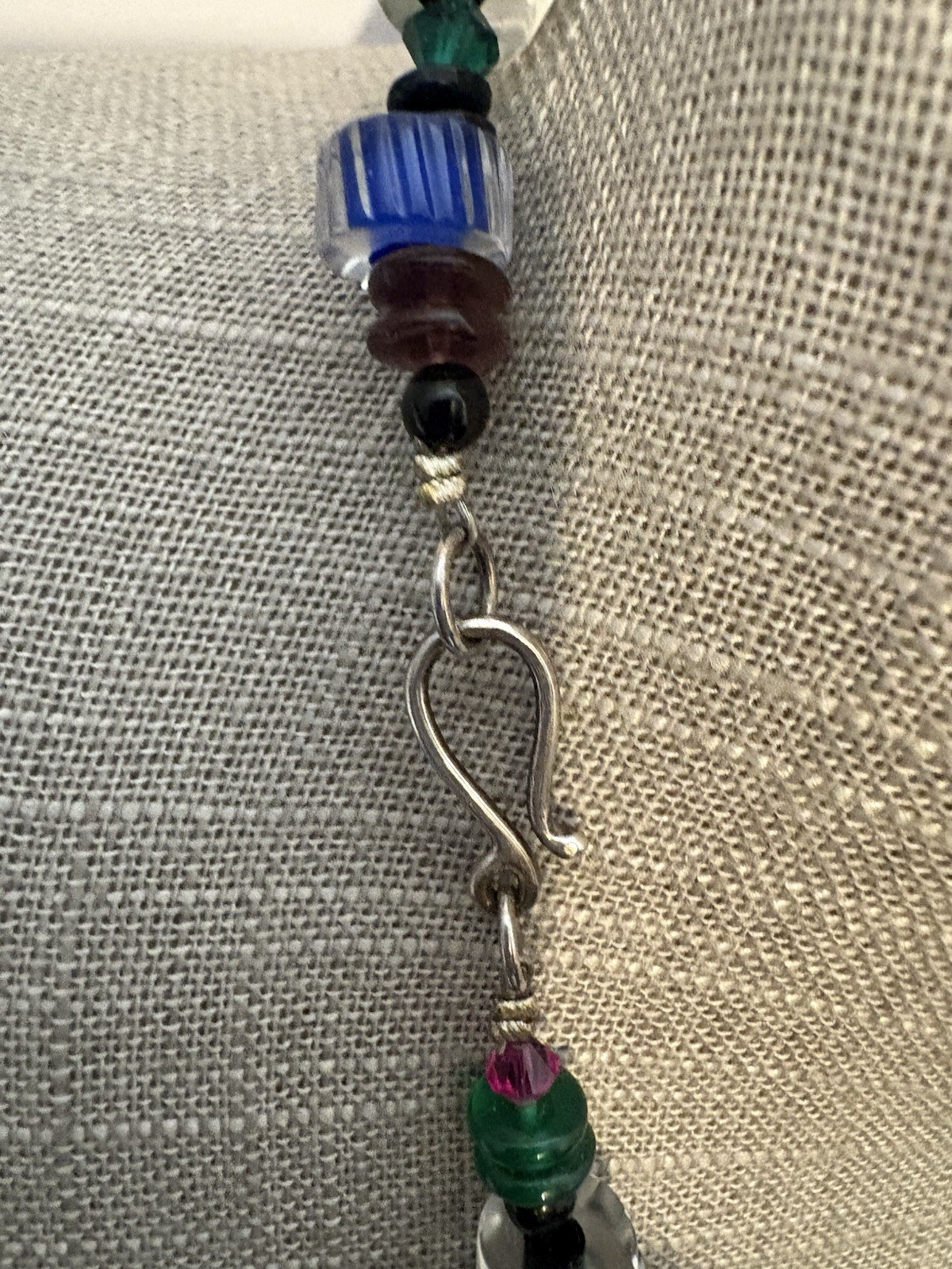 Vintage Statement Necklace Bold Multiple Color La… - image 6