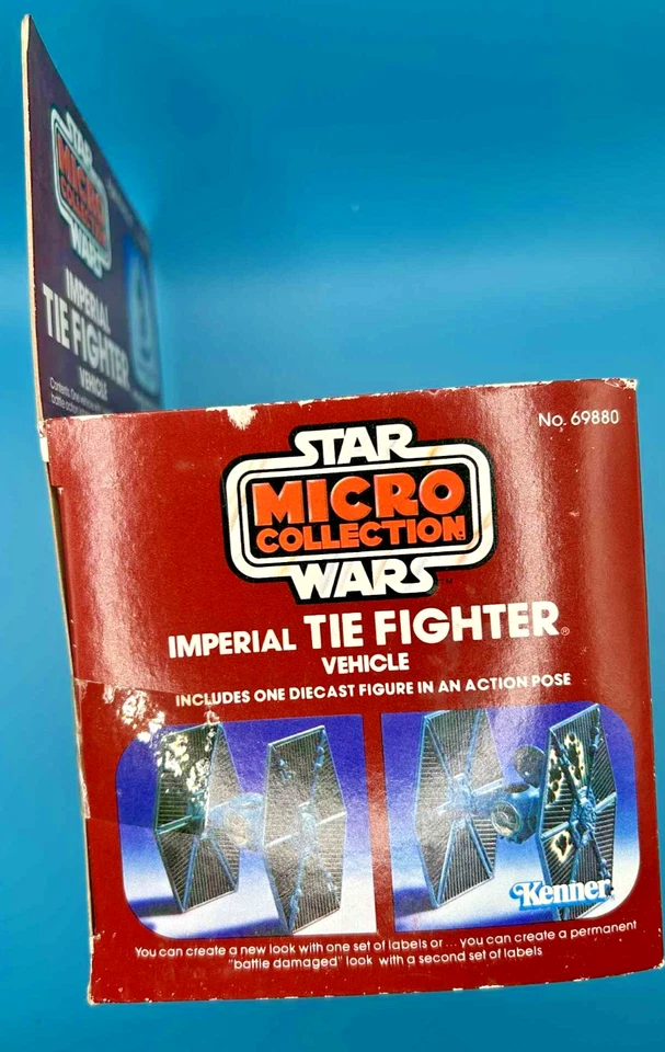 Micro colección Kenner Star Wars 1982 de colección Tie Fighter sellado en caja ¡¡nuevo leer!!! Foto 3 de 4