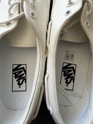 Vans Authentic Boat Shoes White/Marshmellow Size 11.5 New