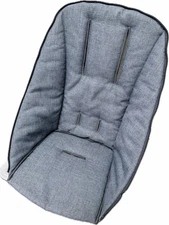 Nuna Demi Grow Stroller Seat Liner Zip On Replacement Gray Sibling