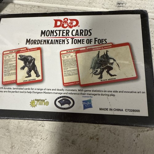 Dungeons & Dragons Monsterkarten Mordenkainen's Tome of Foes Brandneu DnD - Bild 2 von 4