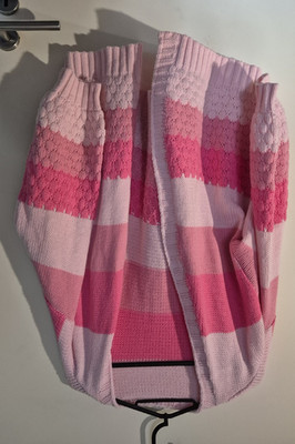 Joress Damen Strickjacke 0XL Oversize Grobstrick V-Ausschnitt Fledermaus