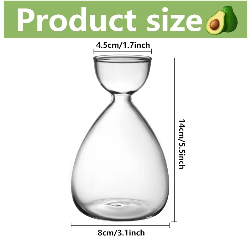 Небольшая стартовая ваза для семян авокадо, ваза для выращивания авокадо 2 шт. - Изображение 2 из 4