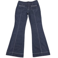Pilcro and the Letterpress Anthropologie Jeans Womens 31 Sailor High Rise Flare
