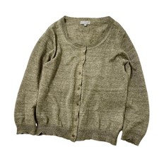MARGARET HOWELL MHL. Linen Cardigan Size 3 Japanese Natural Style