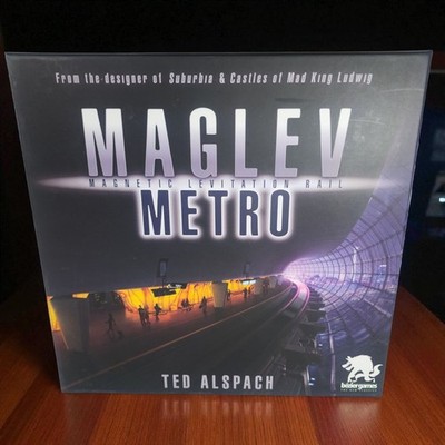 Maglev Metro Board Game - Bezier Games - Ted Alspach - Open Box, Complete