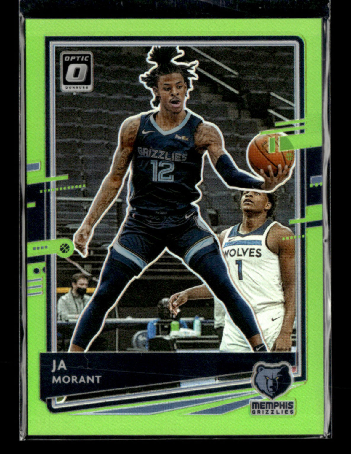 JA Morant 2020-21 Panini Donruss Optic Basketball Lime Green 037/149 [jm121
