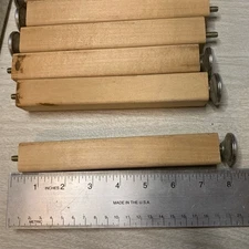 Furniture Legs Set of 6, Premium  Wood Replacement 8”x1”