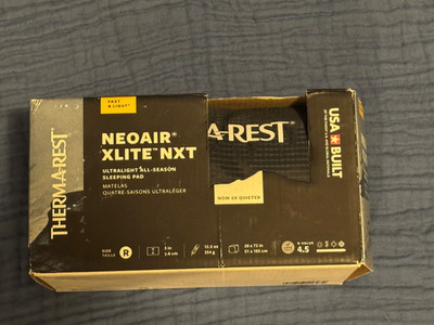 NEW! THERM-A-REST NeoAir XLite NXT Sleeping Pad Solar Flare Regular 20'' X 72''