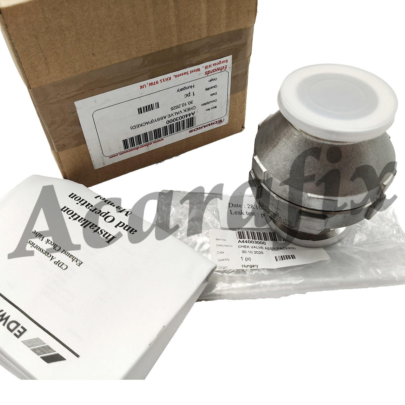 New A44003000 Vacuum Pump Exhaust Ball Check Valve for EDWARDS