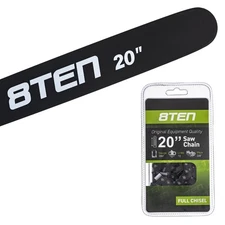 8TEN 20" Chainsaw Guide Bar & Chain .050 3/8 72DL for Stihl 066 044 088 33RS-72