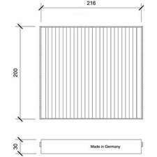 DIEDERICHS DCI0230 Innenraumfilter Pollenfilter für NISSAN X-TRAIL (T30)