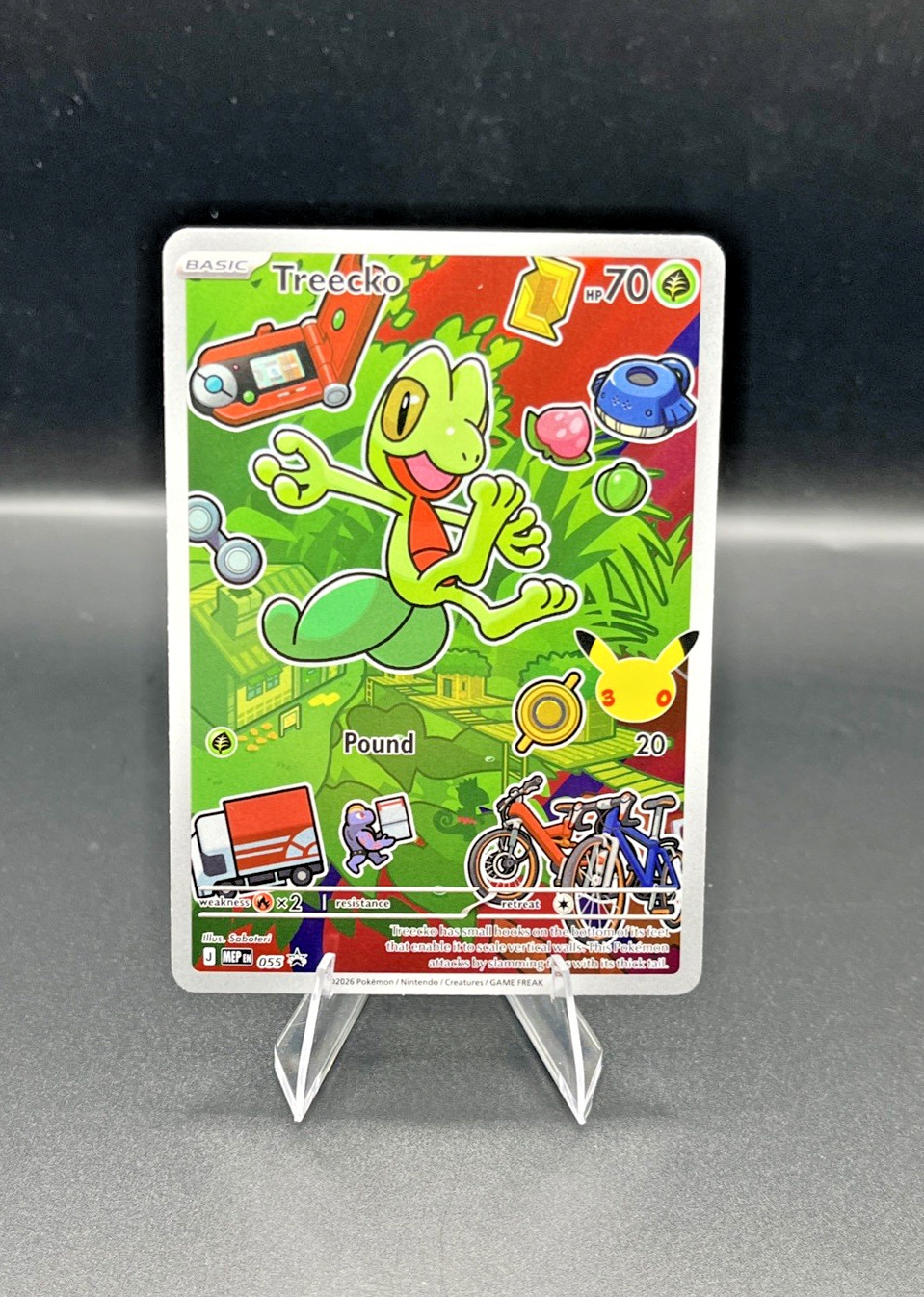 Treecko MEP 055 - NM First Partner Series 3 Illustration Rare Promo 30th Hoenn