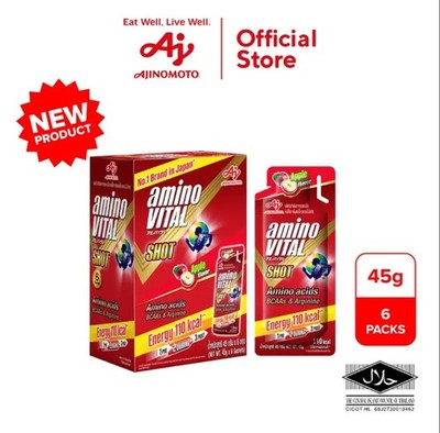2box(12packs X 45g)Ajinomoto Amino Vital Shot Apple Flavor Energy Amino Acids