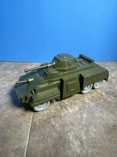 Vintage 1950's Marx Plastic US Army Training Center Armored Scout Car Tank