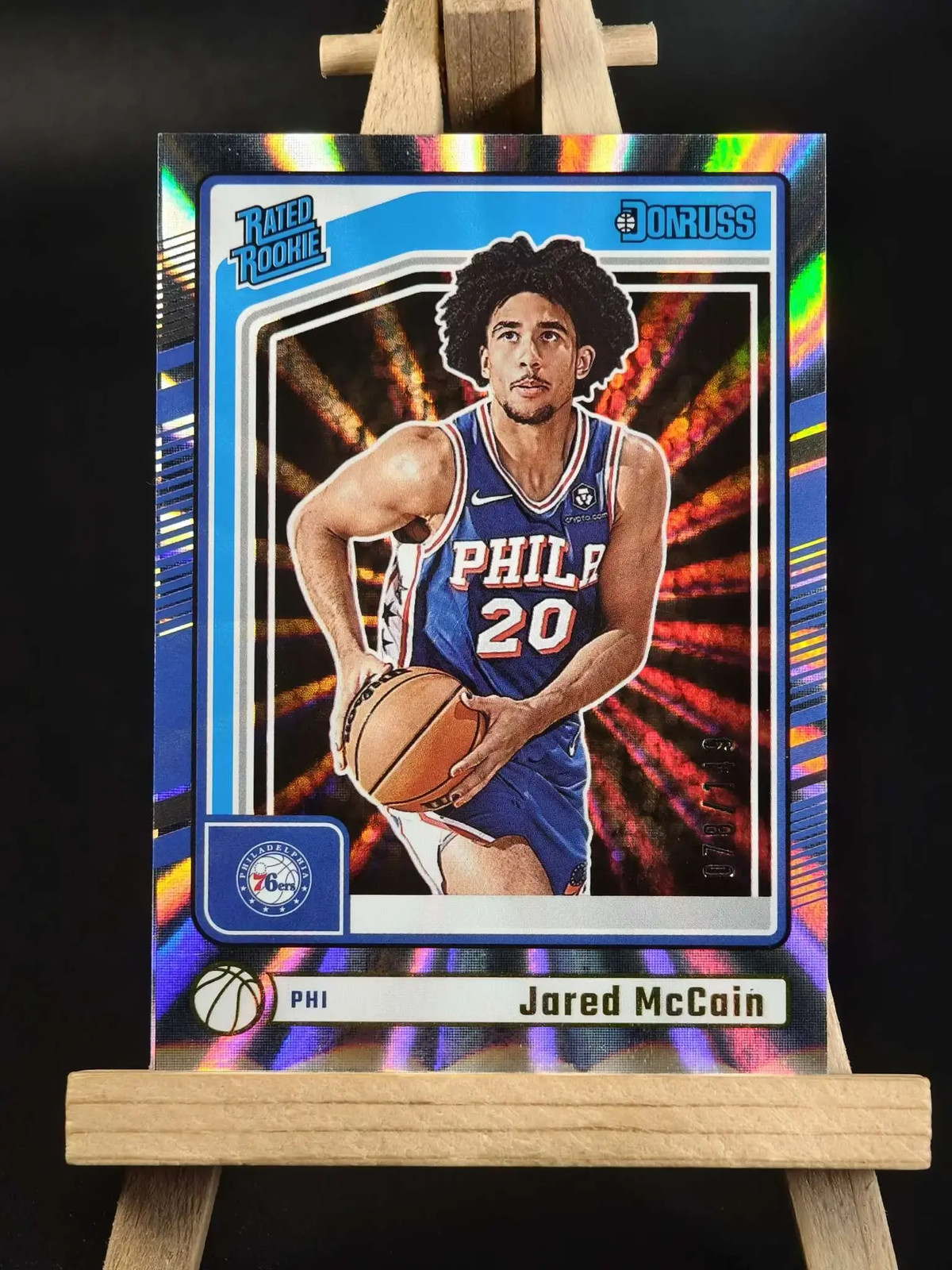 2024-25 Panini Donruss Rated Rookie Holo Laser /149 Jared McCain #228 RC(01)