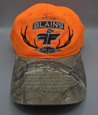 #ad #ad Blain#x27;s Farm amp; Fleet Blaze Dayze Hat Orange Mesh Snapback Camouflage Outdoor Cap $14.87