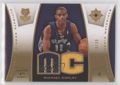 2007-08 Ultimate Collection Rookie Materials Gold /99 Mike Conley Michael RC 0c3