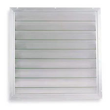 Dayton 4Yn19 48 In 50.75"H-W 4.5"L Alu Intake Shutter Dampr, 49 In X 49 In,