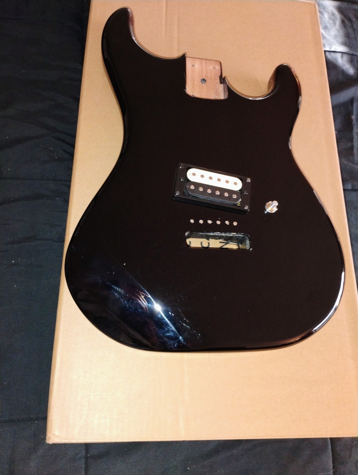 2022 Kramer Baretta Special , Solid Mahogany Electric Guitar body - BLACK/Loaded