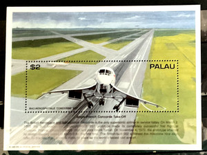 PALAU  - 1995  AVIATION ~ CONCORDE SST        s/s    mlh          #26247