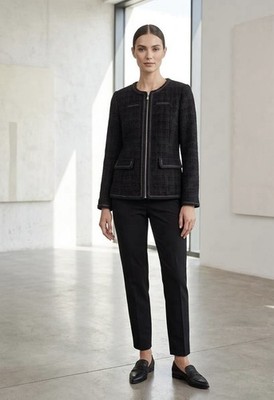 Alfredo Pauly Damen Tweedjacke Reißverschluss, Womens fashionable Jacket 