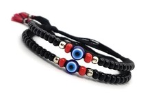 Adjustable Evil Eye Hand Bracelet Pair for a Newborn Baby to 4-year Toddlers