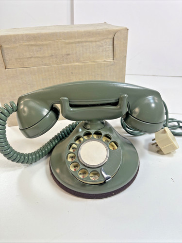 Vintage Desk Telephone Automatic Electric 1A Monophone Rotary Northern Headset