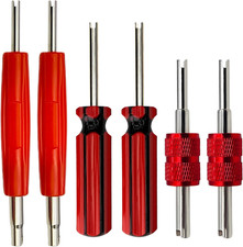6Pcs Valve Stem Removal Tool Kit, R134A R12 A/C HVAC Air Conditioner Schrader Va