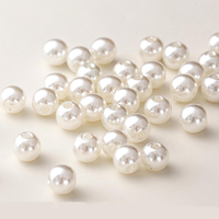 Ca.800Pcs Elfenbeinfarbene Perlen Zum Basteln,8Mm Round Lose Perlen FüR Schmuckh