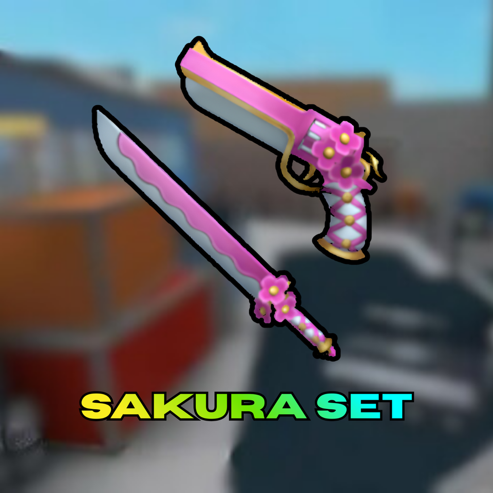 [ CHEAPEST] Blossom Gun & Sakura Knife Set MM2 | Murder Mystery 2 ...