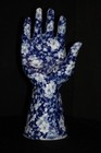 Blue and White Porcelain Hand Ring Jewelry Holder Small Children's Size Fingers — photo 1