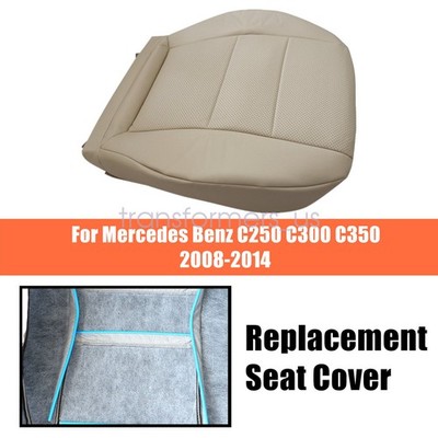 For 2008-2014 Mercedes Benz C250 C300 C350 Driver Bottom Seat Cover Ivory