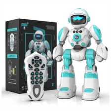 Oharsea Toys for 3-8 Year Old Boys and Girls, Rechargeable Robot Medium, Blue