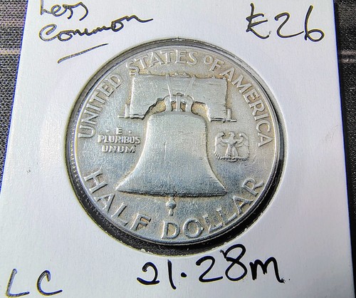 1952 P USA Silver Franklin Bell Half Dollar VF 90% Silver LessCommon - Picture 2 of 2