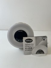 Silentnight JW-6639F Sunrise Sunset FM Radio Alarm Clock,Colour Changing-WORKING