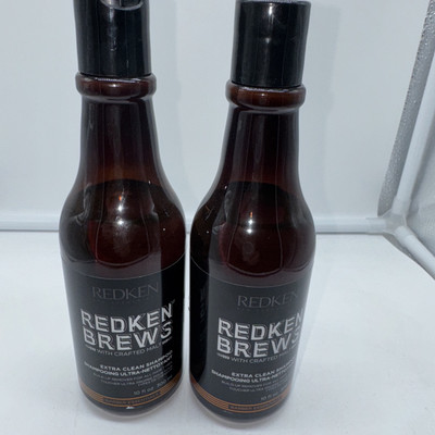 REDKEN Brews Extra Clean Shampoo Build Up Remover 10 oz ****Pack of 2***********