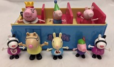 Lot Of Peppa Pig Toys With Bus W 8 Figurines - Kids Toys Peppa Pig