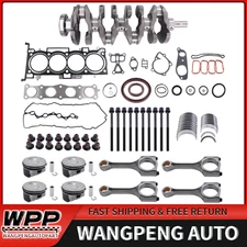 For 11-20 Hyundai Kia 2.4L Engine Rebuild Overhaul Kit Crankshaft Con Rods G4KJ