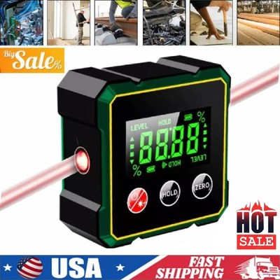 360° Magnetic Digital Protractor Angle Finder Gauge Inclinometer Level Meter US