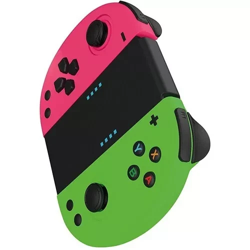 Gioteck Nintendo Switch Controllers Pink & Green Ex-Display - Image 2 of 4
