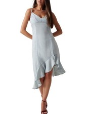 Guess Women's Multi Francisca Asymmetrical Ruffled-Hem Dress, XL