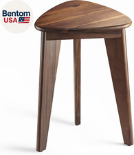 18" Corner Shower Foot Rest - Wooden Showers Stool Seat for Shaving Legs - Small