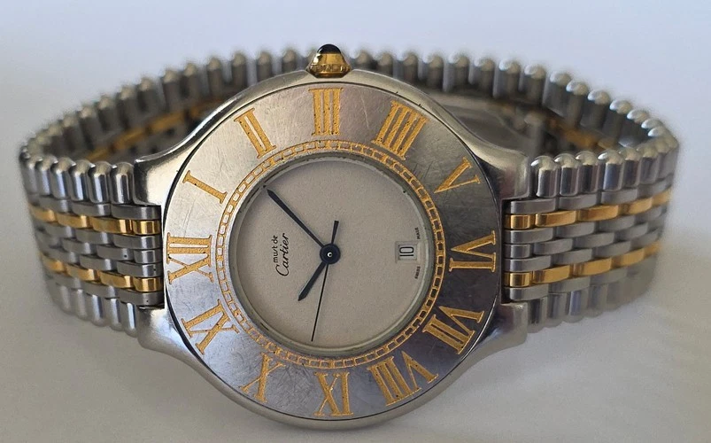 カルティエ CARTIER 126000P マスト21 XLサイズ 35MM Must de Cartier 21 Wristwatch 35mm Date Indicator Swiss Quartz