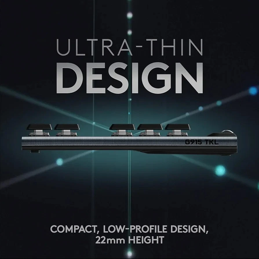 Logitech G915 TKL Linear Kabellose Gaming-Tastatur, QWERTZ - Bild 4 von 4