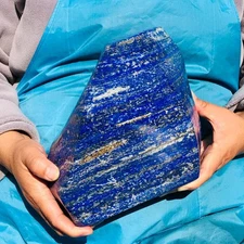 16.28LB Natural lapis lazuli quartz crystal freeform specimen healing decor