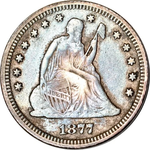 1877-P Seated Liberty Quarter — photo from another recent sale