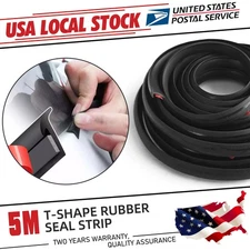 10M T-Shape Auto Car Door Trunk Seal Strip Rubber Weather Strip Edge Accessories