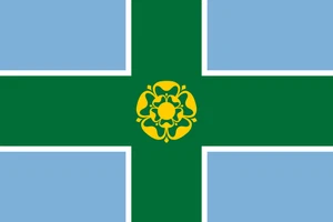 Derbyshire Flag Self Adhesive Sticker