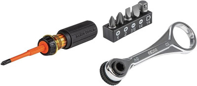 Klein Tools Insulated Screwdriver Set (32293) and Mini Ratchet Set (65200)